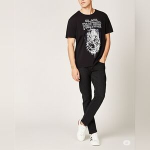 Marvel Black Panther 2XL black graphic short sleeve t-shirt